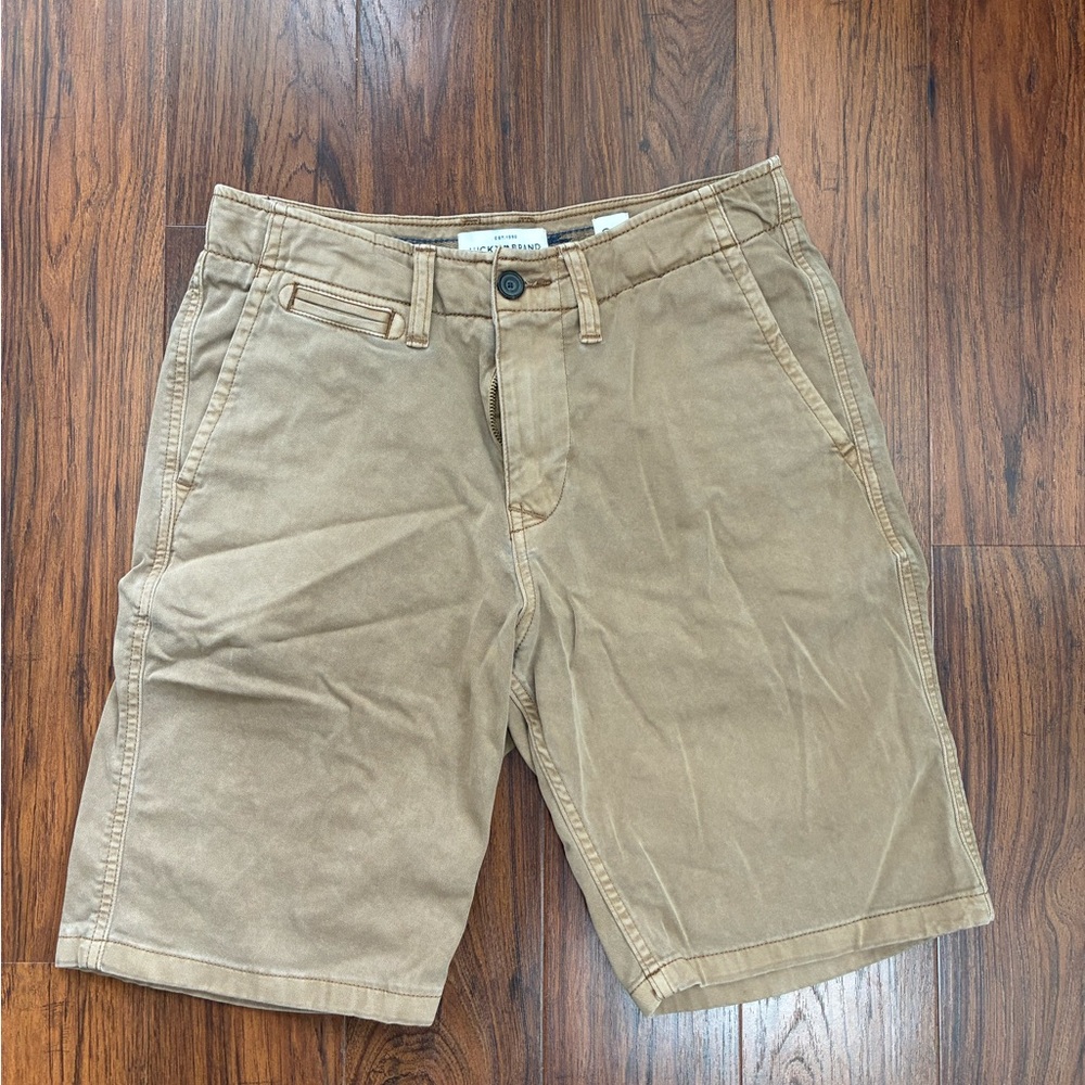 Lucky Brand Tan Cargo Shorts with Timeless Appeal